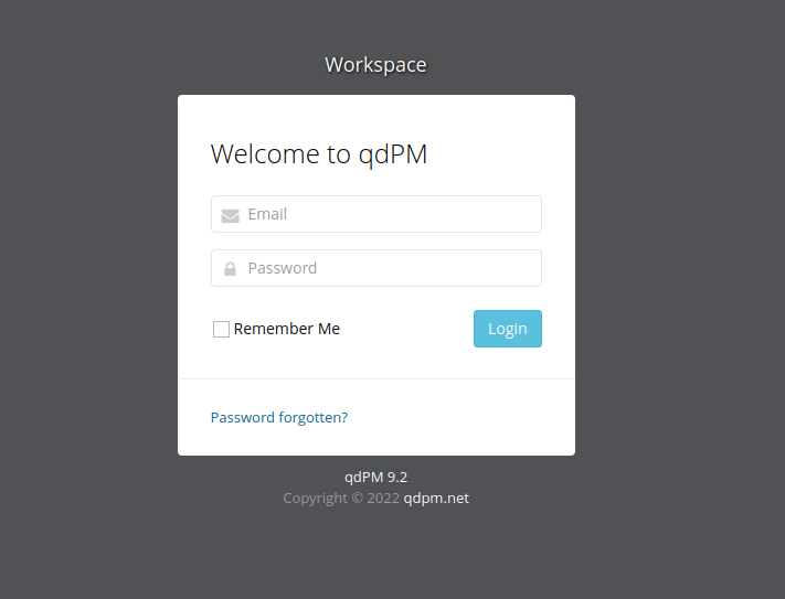 qdpm-login-panel